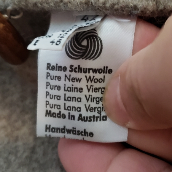 Giesswein Women's Size 12 Wool Mountain Sheep Sweater Animal Applique Cardigan - Picture 5 of 6